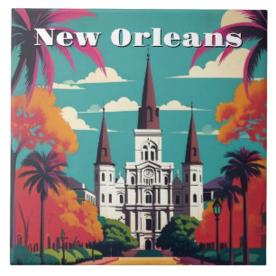 Kathedrale von St. Louis in New Orleans Fliese