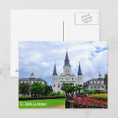 Kathedrale von St. Louis Postkarte (Vorne/Hinten)