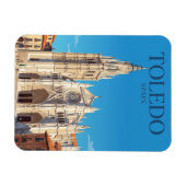 Kathedrale von Toledo Spanien Magnet (Horizontal)