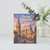 Kathedrale von Toledo Spanien Postkarte (Stehend Vorderseite)