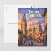 Kathedrale von Toledo Spanien Postkarte (Vorne/Hinten)