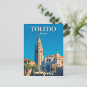 Kathedrale von Toledo Spanien Postkarte (Stehend Vorderseite)