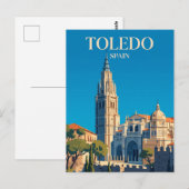 Kathedrale von Toledo Spanien Postkarte (Vorne/Hinten)
