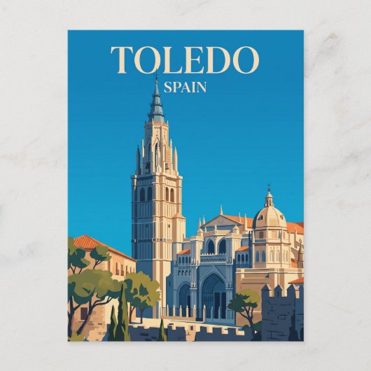 Kathedrale von Toledo Spanien Postkarte (Vorderseite)