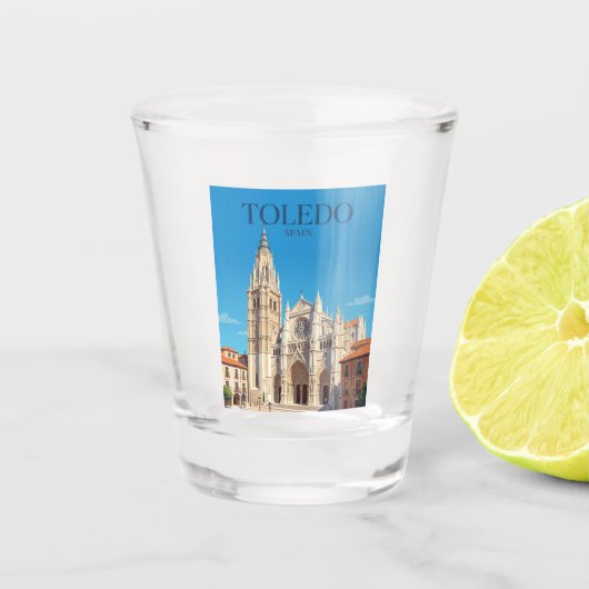 Kathedrale von Toledo Spanien Schnapsglas (Vorderseite)