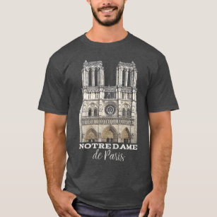 Kathedralen-Andenken-T - Shirt Notre Damedes Paris