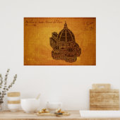 Kathedralen: Basilica di Santa Maria del Fiore Poster (Küche)