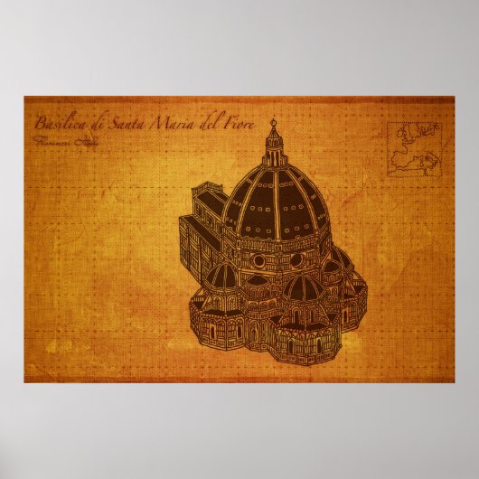 Kathedralen: Basilica di Santa Maria del Fiore Poster (Vorne)