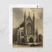 Kathedralen der England Serie: Winchester 1836 Postkarte (Vorne/Hinten)