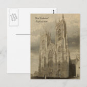 Kathedralen der England Serie: York 1836 Postkarte (Vorne/Hinten)