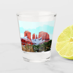Kathedralen-Felsen Sedona Thunder_Cove Schnapsglas