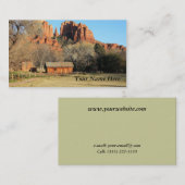 Kathedralen-Felsen-Szene Visitenkarte (Vorne/Hinten)