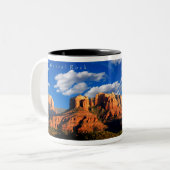 Kathedralen-Felsen-Tal-Tasse Zweifarbige Tasse (Vorderseite Links)