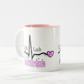 Kathedralen-Labrador-Krankenschwester-Geschenke Zweifarbige Tasse (Vorderseite Links)