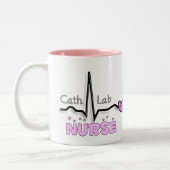 Kathedralen-Labrador-Krankenschwester-Geschenke Zweifarbige Tasse (Links)