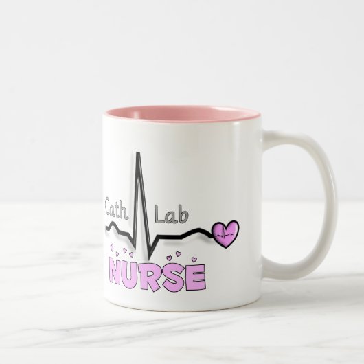 Kathedralen-Labrador-Krankenschwester-Geschenke Zweifarbige Tasse (Rechts)