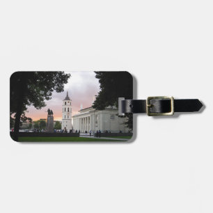 Kathedralen-Quadrat in Vilnius, LITAUEN --- Gepäckanhänger