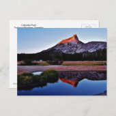 Kathedralen-Spitze, Tuolumne Wiesen, Yosemite, CA Postkarte (Vorne/Hinten)