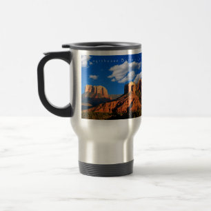 Kathedralen-Tal tiefe blaue Sedona Reise-Tasse Reisebecher