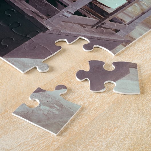 Kathedralenuhr hergestellt für den Turm in Puzzle (Seite)