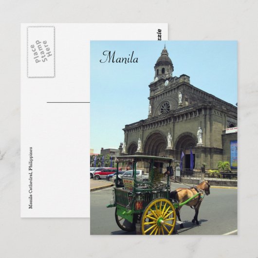 Kathedralkarre Postkarte (Vorne/Hinten)