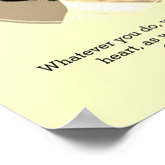 KATHERINE G JOHNSON Quote Custom Scripting BHM Poster (Ecke)