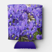 Katherine Hodgkin Irises Lila Frühlingsfloral Dosenkühler (Rückseite)