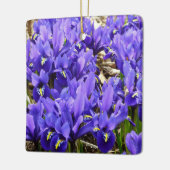 Katherine Hodgkin Irises Lila Frühlingsfloral Keramikornament (Links)