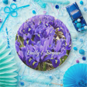 Katherine Hodgkin Irises Lila Frühlingsfloral Pappteller (Party)