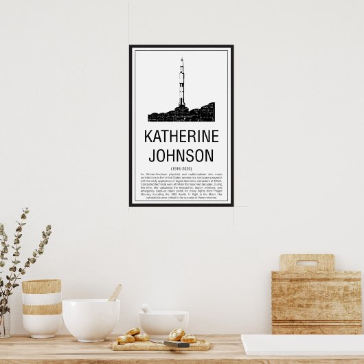 Katherine Johnson Poster (Küche)