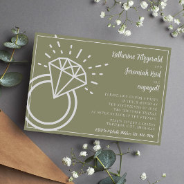 Katherine | Kurierte Farbe | Verlobungsparty Einladung