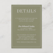 Katherine | Kurierte Farben | Details Begleitkarte (Vorderseite)