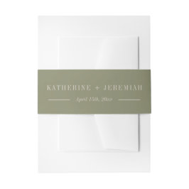 Katherine | Kurierte Farben | Hochzeit Einladungsbanderole