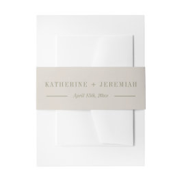 Katherine | Kurierte Farben | Hochzeit Einladungsbanderole