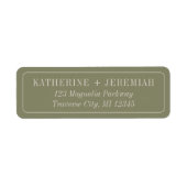 Katherine | Kurierte Farben | Hochzeitsadresse (Vorne)