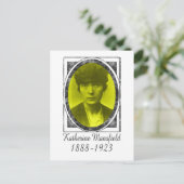 Katherine Mansfield Postkarte (Stehend Vorderseite)