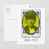 Katherine Mansfield Postkarte (Vorne/Hinten)