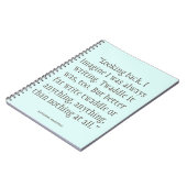 Katherine Mansfield Writing Quote Notebook Notizblock (Linke Seite)