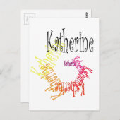 Katherine Postkarte (Vorne/Hinten)