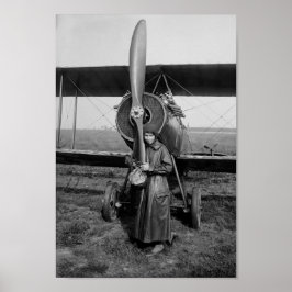 Katherine Stinson mit Biplane - 1917 Poster