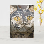 Kathes Katze, die Sie betrachtet Karte (Gelbe Blume)