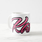Kathi faded pink Tasse Teetasse Kaffeetasse (Vorderseite Links)