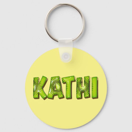 Kathi Name Kiwi Design Schlüsselanhänger (Vorderseite)