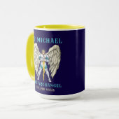 Kathiotisches Gebetsbecher St. Michael der Erzenge Tasse (Vorderseite Links)