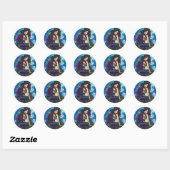 "Kathleen" Mermaid and Jellyfish Sticker (Blatt)