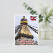 Kathmandu - Boudhanath Stupa - Nepal - Postkarte (Stehend Vorderseite)