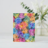 Kathmandu Nepal Map Postkarte (Stehend Vorderseite)