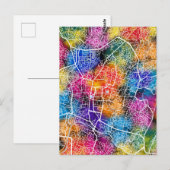 Kathmandu Nepal Map Postkarte (Vorne/Hinten)