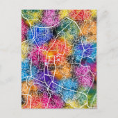 Kathmandu Nepal Map Postkarte (Vorderseite)