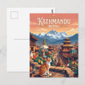 Kathmandu, Nepal Nepal Postkarte (Vorne/Hinten)